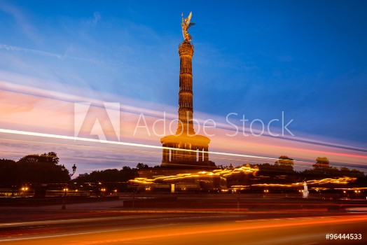 Image de Siegessule in Berlin bei Nacht